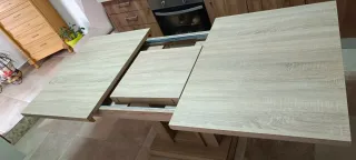 Mesa de cocina extensible hasta 1,90cm