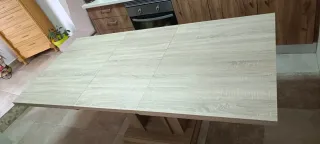 Mesa de cocina extensible hasta 1,90cm