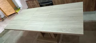 Mesa de cocina extensible hasta 1,90cm