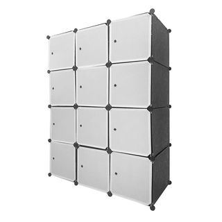 Armario Vestidor Cube 12 Cubos/Puerta Negro NUEVO