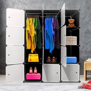 Armario Vestidor Cube 12 Cubos/Puerta Negro NUEVO