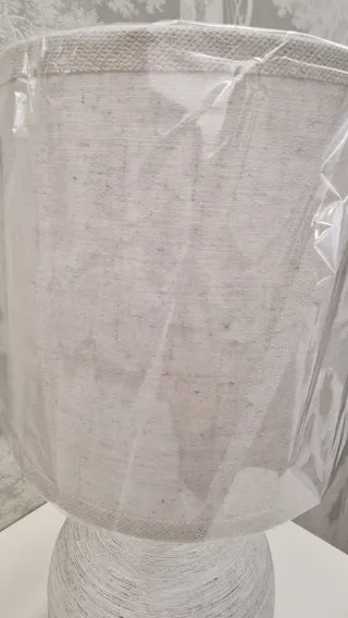 2 lámparas mesita de noche nuevas en blanco