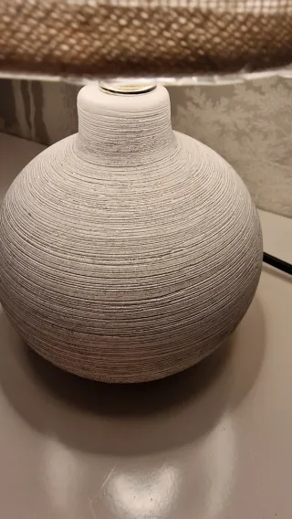 2 lámparas mesita de noche nuevas en blanco