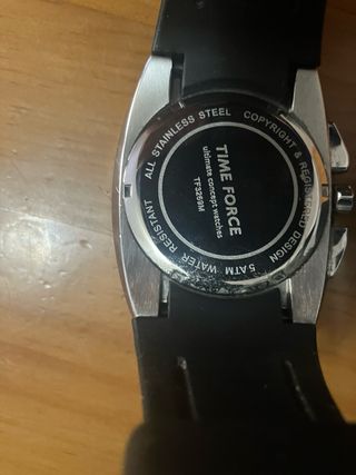 Reloj Time Force Hombre Negro/Plata