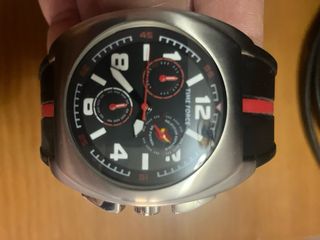 Reloj Time Force Hombre Negro/Plata
