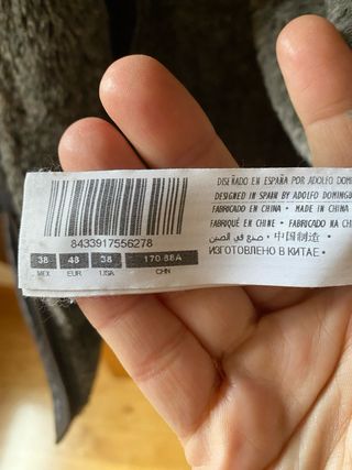 Abrigo invierno hombre Adolfo Dominguez