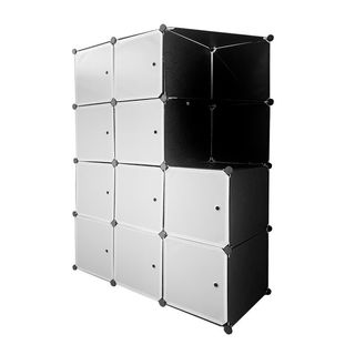 Armario Vestidor 10 Cubos 147x110x47Cm Negro NUEVO