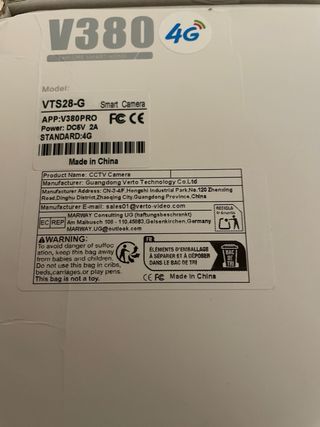 Cámara Vigilancia Solar V380 HD