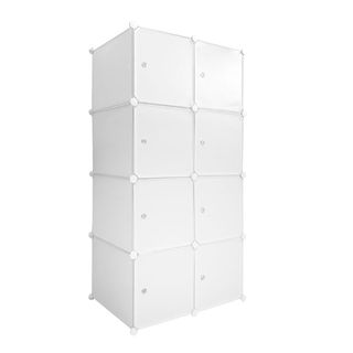 Armario Vestidor 8 Cubos 147x75x47 Cm Blanco NUEVO