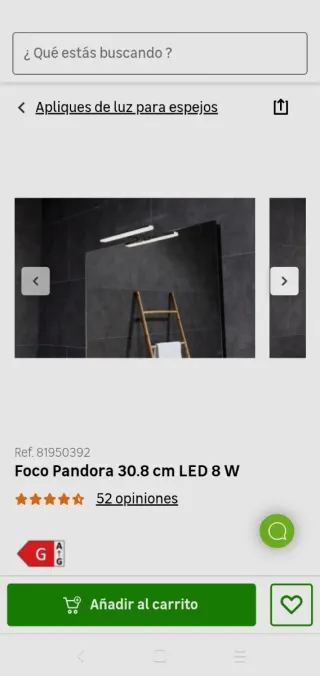 Luz de baño FOCCO Gris/Plata