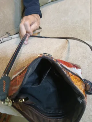Bolso pequeño piel patchwork