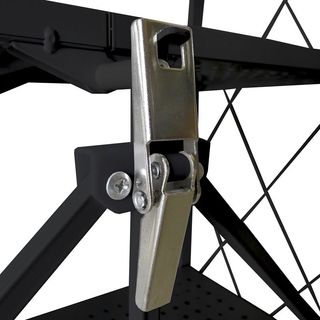 Estantería Plegable Con Ruedas Negro NUEVO