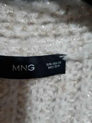 Cardigan Mango Hilo Brillo Talla XS