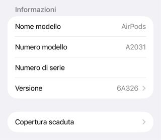 Apple AirPods con custodia ricarica