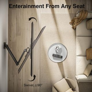 Soporte TV Pared 10-30 Giratorio Inclinable