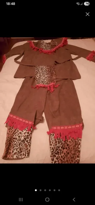 Disfraz Indio/India Adulto Talla Única..