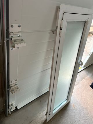 Ventana blanca cristal climalit marco de aluminio