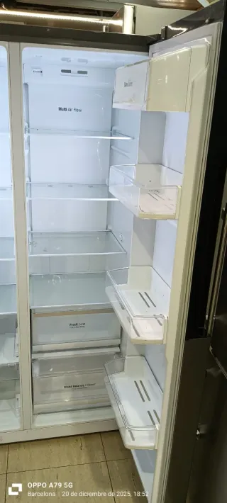 Nevera Americana LG Acero Inoxidable