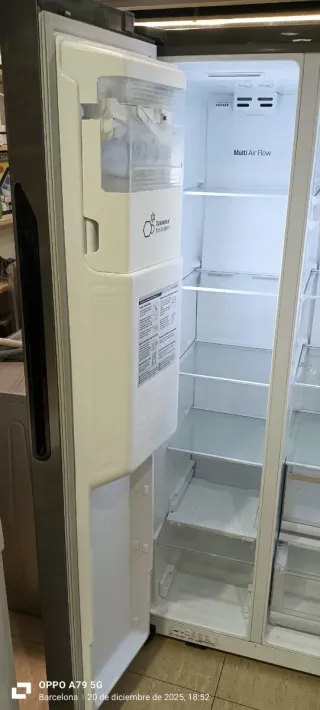 Nevera Americana LG Acero Inoxidable