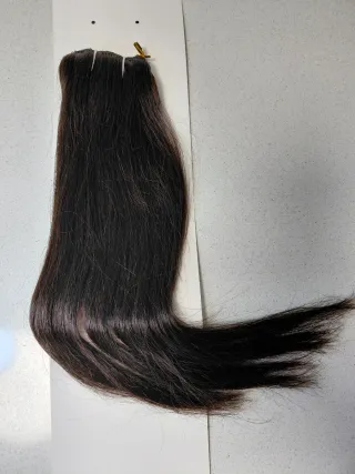 Extensiones con clip de pelo natural castaño