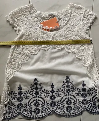 Blusa bambina pizzo Fun&Fun tg 10 anni