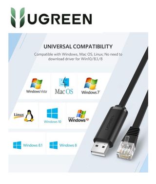 Cable UGREEN USB 2.0 A RJ-45 FTDI