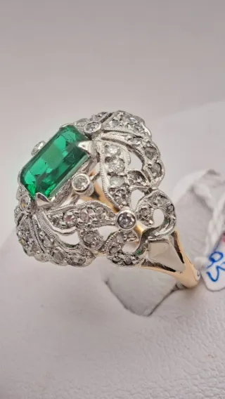 Anillo Oro 18k  Diamantes