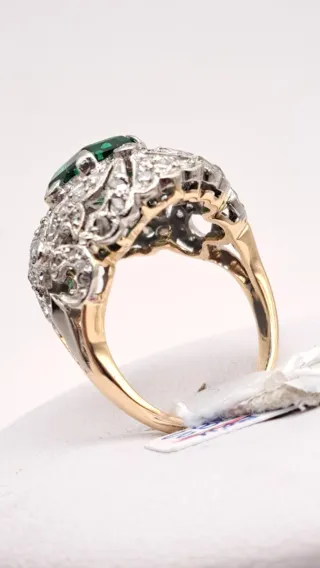 Anillo Oro 18k  Diamantes