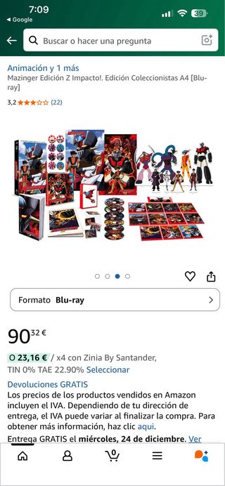 Mazinger Edición Z Impacto! Coleccionista Blu-ray