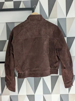 Cazadora Cuero Zara Marrón