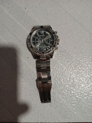 Reloj Geneva Negro y Plateado