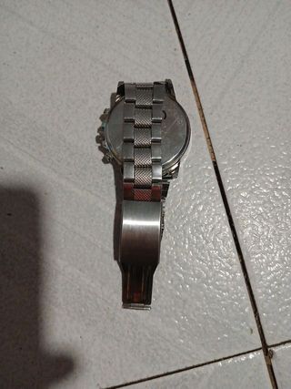 Reloj Geneva Negro y Plateado