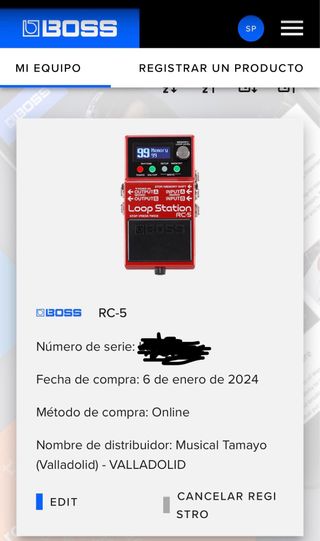 Pedal Looper Boss RC-5