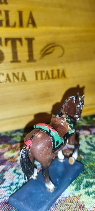 Miniatura Vintage Cavallo French Imperial Guard Em