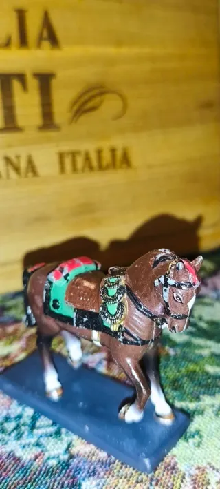 Miniatura Vintage Cavallo French Imperial Guard Em