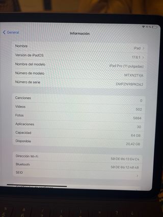 iPad Pro 11 64 GB + Teclado Apple