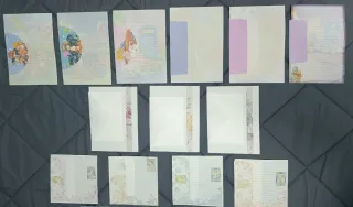 Lote 20 sets cartas y sobres variados