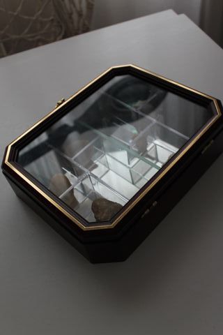 Vetrina Vintage in Legno con Specchio