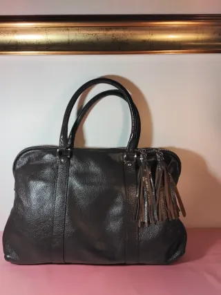 Borsa cartella Marta Marzotto in pelle marrone