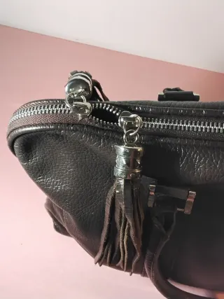 Borsa cartella Marta Marzotto in pelle marrone