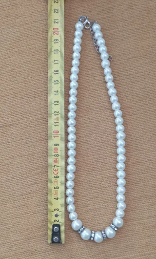 Conjunto Perlas Collar Pulsera Pendientes