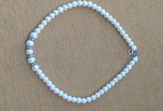 Conjunto Perlas Collar Pulsera Pendientes