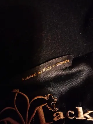 Abrigo Mackage Gótico Negro Talla S Mujer