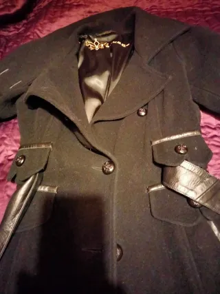 Abrigo Mackage Gótico Negro Talla S Mujer