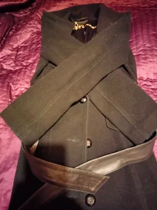 Abrigo Mackage Gótico Negro Talla S Mujer