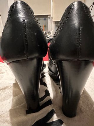 Zapatos Oxford Negros Mujer