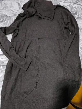 Vestido premamá marrón H&M