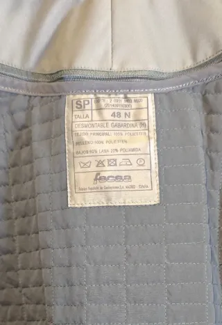 Gabardina militar Ejército de Tierra