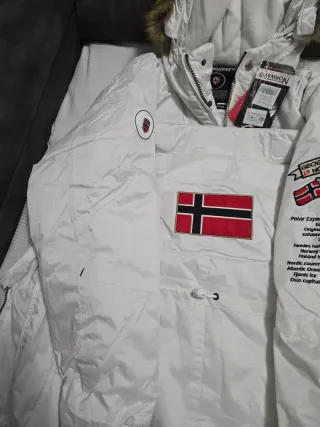 Anorak Geographical Norway Blanco