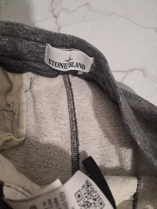 Pantaloni della tuta Stone Island grigi originali